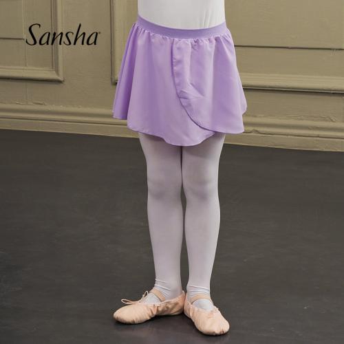 Sansha 法国三沙芭蕾舞女童练功裙 儿童演出考级舞蹈裙雪纺短裙