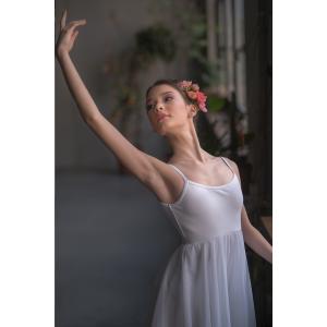 Sansha 法国三沙拉丁舞裙成人纯色吊带舞蹈服 女芭蕾舞 练习服