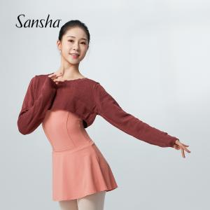 sansha 法国三沙芭蕾舞蹈热身针织护肩女 秋冬保暖上衣短款外套