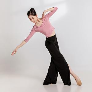 sansha 三沙舞蹈裤 开叉现代舞服长裤 中国古典舞练功裤形体裤子女