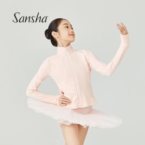  sansha 三沙少女舞蹈保暖服女 芭蕾舞练功服长袖上衣