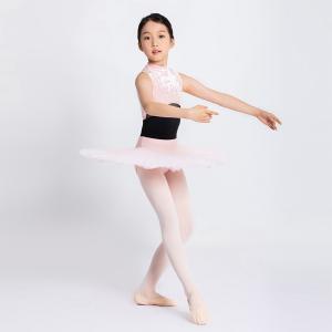 sanhsa 三沙儿童舞蹈连体服 钻石绒高领无袖芭蕾舞练功服开裆形体