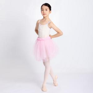 sansha 三沙儿童吊带舞蹈服 芭蕾舞练功服钻石绒连体服开裆形体服