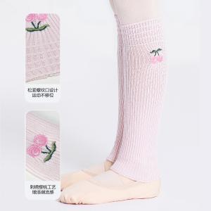 sansha 三沙儿童舞蹈护腿袜 秋冬小腿保暖袜套热身针织堆堆袜护具
