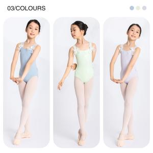 Sansha 三沙儿童宽吊带舞蹈服 蝴蝶结芭蕾舞背心连体服开裆练功服