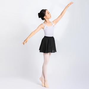 Sansha 三沙儿童宽吊带舞蹈服 蝴蝶结芭蕾舞背心连体服开裆练功服