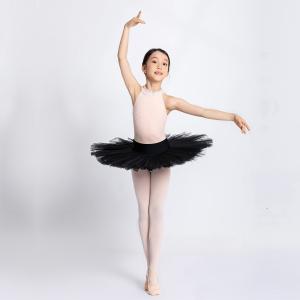 Sansha 三沙儿童舞蹈服 挂脖锦纶芭蕾舞服开裆练功服连体服形体