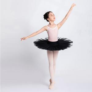 Sansha 三沙儿童吊带练功服 芭蕾舞连体服开裆舞蹈服撞色V领形体