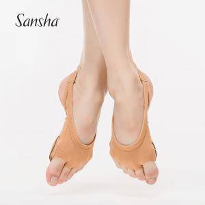 Sansha 法国三沙正品皮底网布弹力护脚透气芭蕾舞配件舞蹈鞋